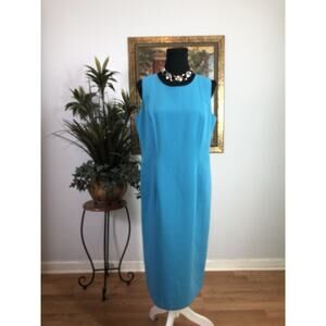 Milla Denim Blue Dress SM Long Sleeve Open Front Snap Button Pocket Minimalist